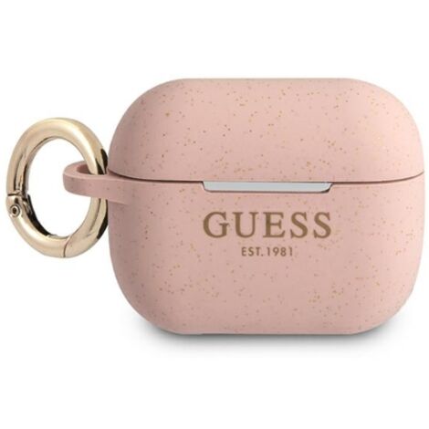 Guess guapsggep Coque AirPods Pro rose/rose en silicone pailleté (1/3)