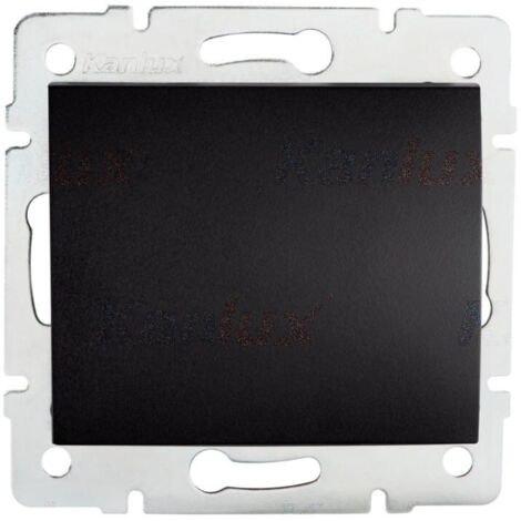 Interrupteur logique, noir mat, Kanlux 33620 (1/2)