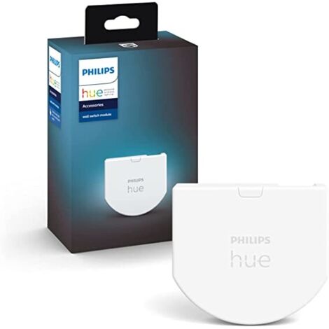 Philips Hue – Module d'interrupteur mural connecté – Contrôle sans fil ZigBee – Compatible Alexa, Google Assistant et Apple Homekit – Installation facile