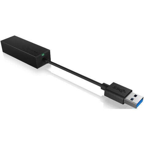Adaptateur réseau SuperSpeed USB 3.0 Ethernet 10Base-T Ethernet 100Base-TX Ethernet 1000Base-T Noir (1/2)