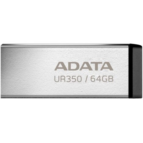 Adata Clé USB de stockage de masse UR350 64 Go USB 3.2 Gen1 Noire (1/3)
