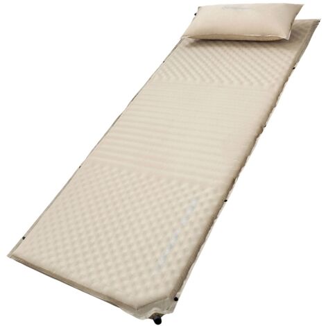 Matelas autogonflant simple King Camp Comfort - Beige (1/4)