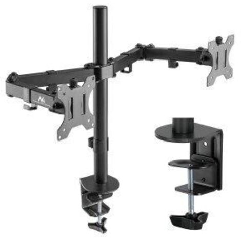 Support de bureau Maclean MC-884 pour 2 écrans 17-32" 2 x 8 kg (max 16 kg) VESA 75x75, 100x100 (1/5)