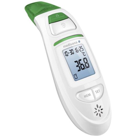 Medisan Thermomètre infrarouge multifonction connecté TM 750 Garantie mois Fonction mémoire Durée de mesure s Blanc (1/4)