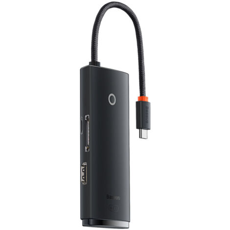 HUB USB-C multifonction série Lite 2 x USB 3.0 USB-C HDMI 1.4 SD-TF Noir (1/5)