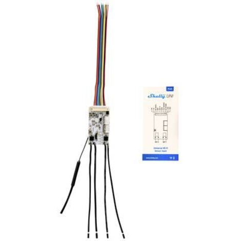 Shelly – Module universel Wi-Fi et Bluetooth pour domotique – Protocole 802.11 b/g/n – Alimentation 8-24V – Intégration Alexa et Google Home