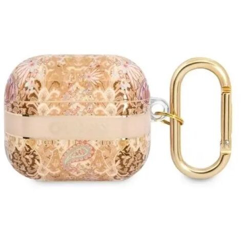 Guess GUA3HHFLD Coque AirPods 3 or/or Collection de bracelets à motifs cachemire (1/5)
