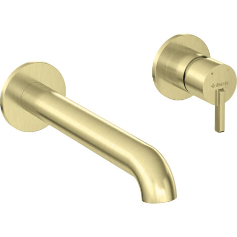 Deante Robinetterie encastrée SILIA - Doré brossé - Design minimaliste - Pratique et élégant (1/5)