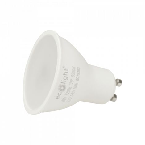 Ampoule LED GU10 8W 6500K froid 720lm ECO LIGHT (1/3)