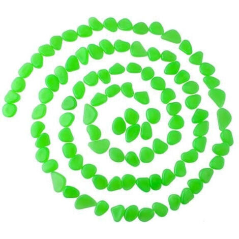 Northix Iso Trade Pierres décoratives lumineuses vertes 100 pcs (1/5)