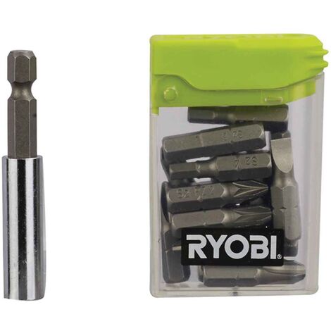 RYOBI Boite de 16 embouts de vissage spécial montage de meuble - porte-embouts RAK16FP
