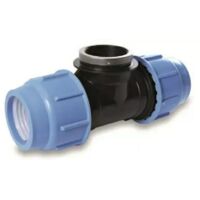 Té PE avec filetage 63-2\' F-63 BLUE SEAL PN16