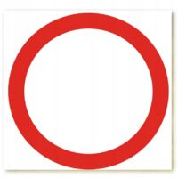 ZNDW-1 PANNEAU DE SIGNALISATION B-1 - INTERDICTION DE CIRCULATION 33 cm x 33 cm