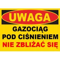 BTO-42 - PANNEAU DE SIGNALISATION - gazoduc sous pression