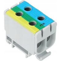 CONNECTEUR DE BARRE BUS Bleu Jaune Vert 2 x 6-50 mm² 160 A TRACON FLEAL-50/2KZS