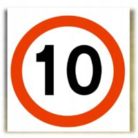 ZNDW-3 PANNEAU DE SIGNALISATION Limitation de vitesse 10 km