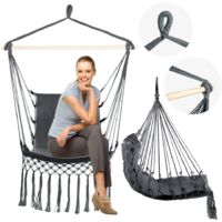 Chaise brésilienne, grand hamac de jardin suspendu, chaise bohème pour enfants