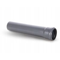 Tube d'évacuation PVC 75mm – Longueur 250mm – Conforme norme PN-EN 12200 – Évacuation eaux usées internes