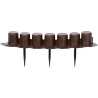 Clôture de jardin avec collier IPL7 Marron
