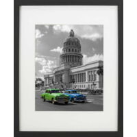 Cadre photo mural 28x35 cm 20x25 passe-partout noir classique avec passe-partout MDF BD art