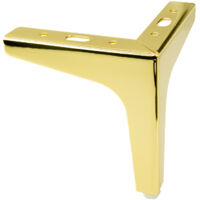 Pied de meuble Anchor, chromé doré, hauteur 13 cm