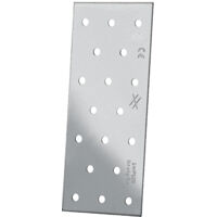 Simpson Strong Tie – Plaques perforées NP20/60/140 60x140 mm – Acier galvanisé S250GD – 2 mm d'épaisseur – 18 trous Ø 5 mm pour assemblages bois