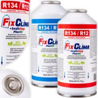 Gaz réfrigérant R134A pour climatisation automobile – Mastic 3 en 1 – Recharge rapide en 5 minutes – Écologique et sans danger