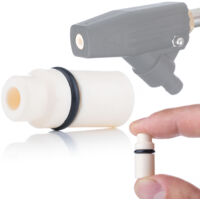Rosfix Buse de Sablage Céramique Or – Ø8,6 mm, Longueur 25,5 mm Haute Résistance à l’Usure Pour Kit de Sablage Accessoire de Nettoyage Industriel