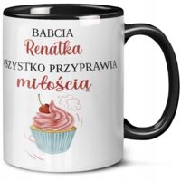 Mug cadeau pour la fête des grands-mères : « La cuisinière cuisine délicieusement » + prénom