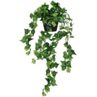 Guirlande de lierre artificiel en pot, plante suspendue de 90 cm