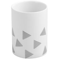 Mug de salle de bain AWD INTERIOR Valentino 1359, porcelaine blanche