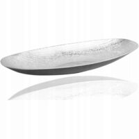 WESTWINGS Plateau ovale décoratif en argent 16x40x5cm