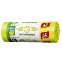 Sacs poubelle jaunes pour le tri du plastique 60 l