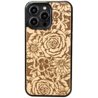 Coque en bois Bewood pour iPhone 15 Pro Max ROSES ANIEGRE