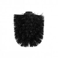 Tête de rechange pour brosse WC noir Axentia diamètre 8,5 cm filetage 9 mm