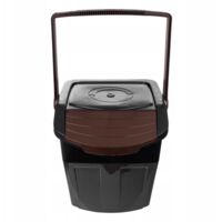 Bac de tri des déchets EcoBox 1 MARRON