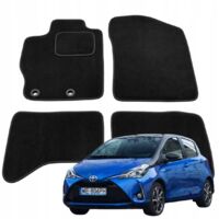 Tapis de sol en velours pour Toyota Yaris III Hybrid 2012-2020 Mats B