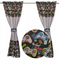 Rideaux pour manette de jeu dans la chambre d'un ado gamer