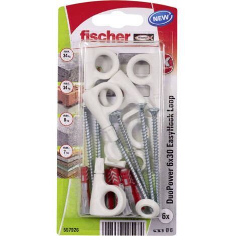 Fischer DuoPower 6x30 EasyHook Loop K (6) Assortimento tasselli 557926 1 KIT