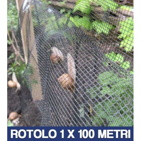 RETE PER ALLEVAMENTO LUMACHE ANTILUMACA ANTI LUMACA MT 1X100 CON 2 BALZI (34184)