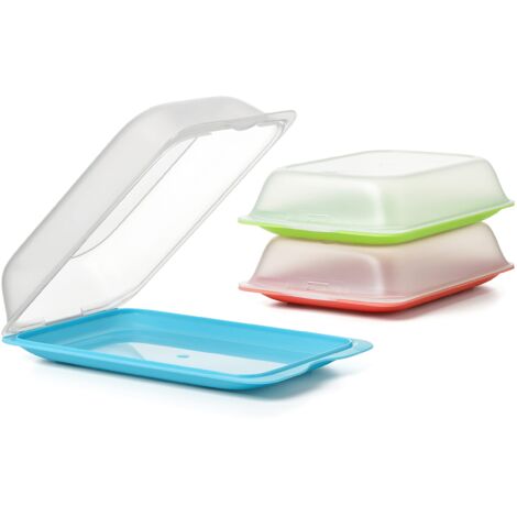 TATAY Contenitore per salumi e salumi Fresh Maxi, senza BPA, riutilizzabile, impilabile, lavabile in lavastoviglie e MWO, colore casuale, 1 pezzo, misure 17 x 6 x 25 cm (1/6)
