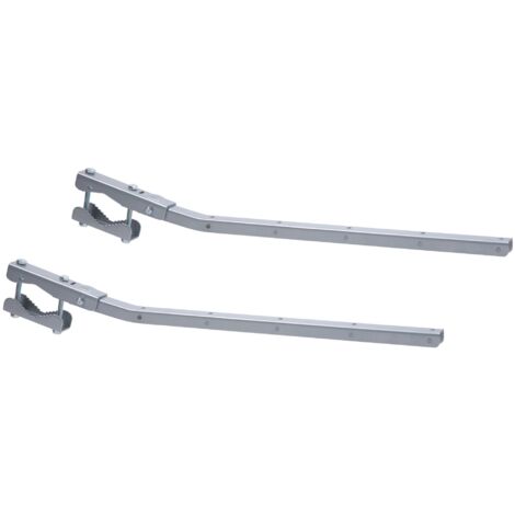 Sauvic 89425-Stendibiancheria da ringhiera, adattabile e pieghevole, grigio, metallo