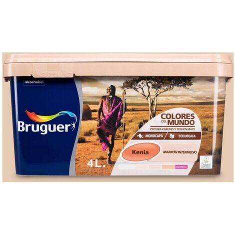 Colori del mondo kenya marrone medio 4l bruguer