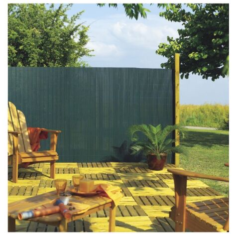 Rotolo 1,5x3mt PVC verde canna semitonda Nortene