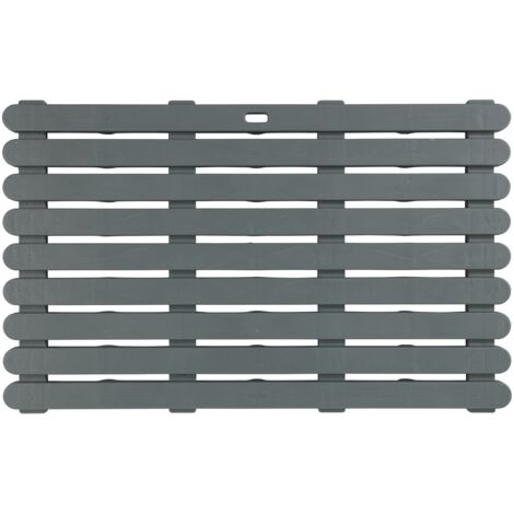 Wenko Stecche di doccia 80 x 50, Plastica, grigio, 80 x 50 x 0,3 cm