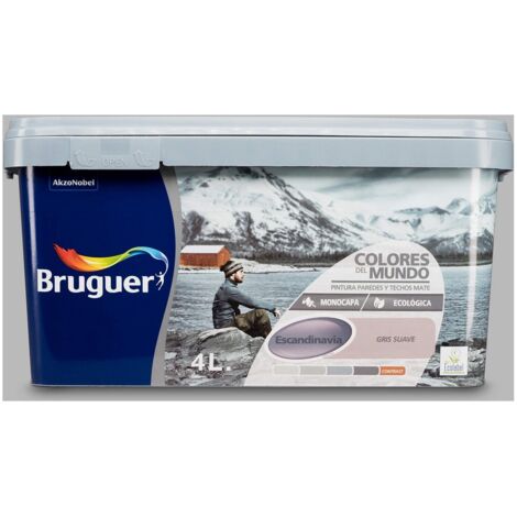 Vernici del mondo scandinavo grigio tenue 4l 5246662 bruguer