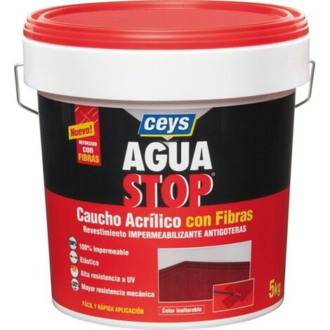 CEYS 903304 AGUASTOP FIBRA DI GOMMA BIANCA 5KG