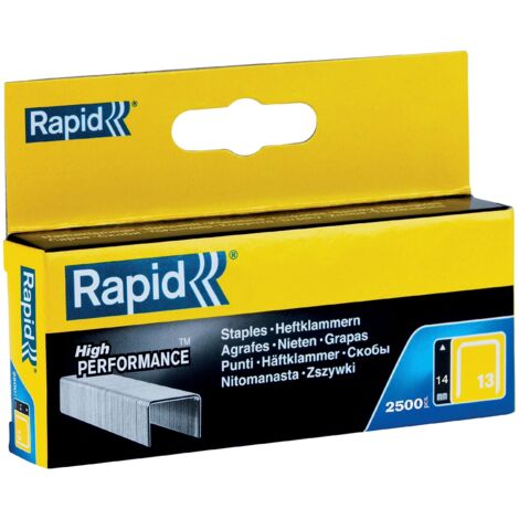 Punti Rapid tipo 13 14mm zincati taglio di precisione