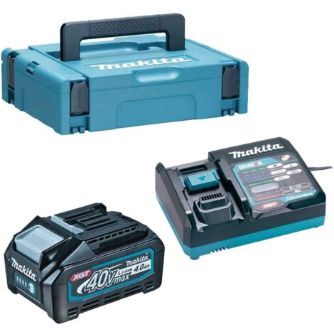 Makita 191J65-4 Kit Energy 1pz BL4040 40V 4,0Ah + Caricabatterie singolo rapido DC40RA + MakPac
