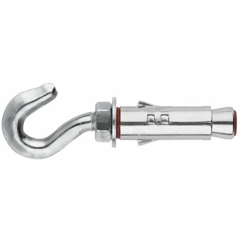 Ancoraggio anti-rotazione per carichi pesanti - Gancio - Zincato M16 x 90 Ø24 - Confezione da 10
